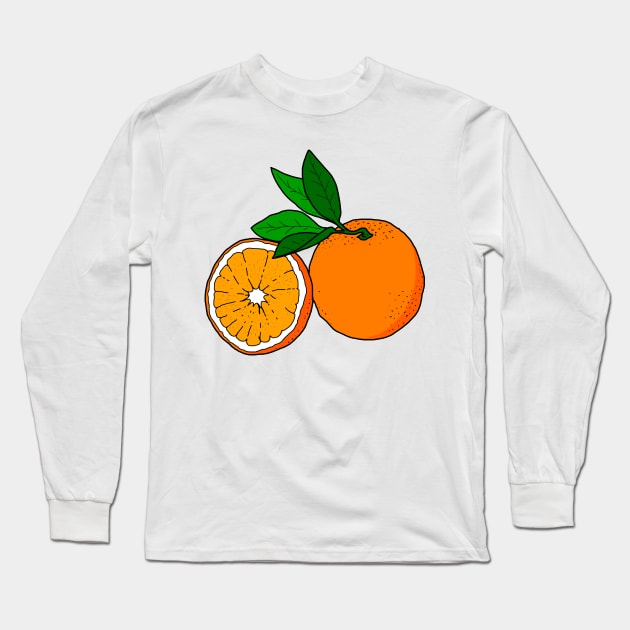 Oranges Long Sleeve T-Shirt by lucamendieta